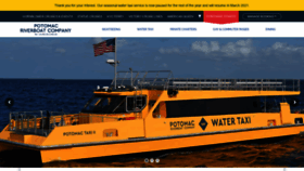 What Potomacriverboatco.com website looked like in 2020 (3 years ago)