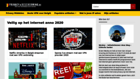 What Privacyenbescherming.be website looked like in 2020 (3 years ago)