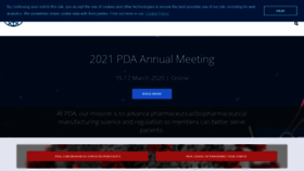 What Pda.org website looked like in 2020 (3 years ago)