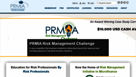 What Prmia.org website looked like in 2020 (3 years ago)