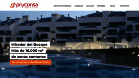 What Pryconsa.es website looked like in 2020 (3 years ago)