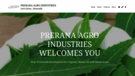 What Preranaagroindustries.com website looked like in 2020 (3 years ago)