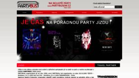 What Partybusem.cz website looked like in 2020 (3 years ago)