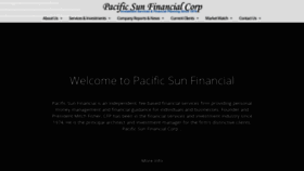 What Pacsunfinancial.com website looked like in 2020 (3 years ago)