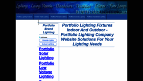 What Portfoliolighting.net website looked like in 2020 (3 years ago)