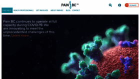 What Painbc.ca website looked like in 2020 (3 years ago)