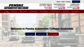 What Penskeautomotivecollision.com website looked like in 2020 (3 years ago)