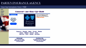 What Parteninsurance.com website looked like in 2020 (3 years ago)