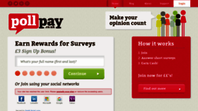 What Pollpay.co.uk website looked like in 2020 (3 years ago)