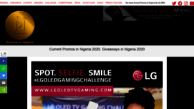 What Promosinnigeria.com website looked like in 2020 (3 years ago)