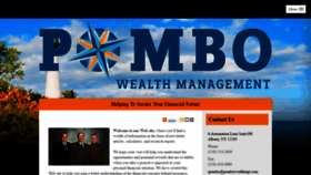 What Pombowealthmgt.com website looked like in 2020 (3 years ago)