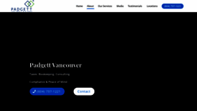 What Padgettvancouver.ca website looked like in 2020 (4 years ago)