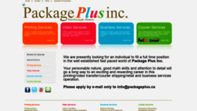 What Packageplus.ca website looked like in 2020 (3 years ago)