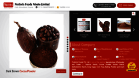 What Pruthvisfoods.com website looked like in 2020 (3 years ago)