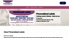 What Perlabels.co.za website looked like in 2020 (3 years ago)