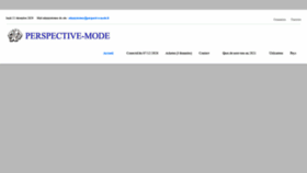 What Perspective-mode.fr website looked like in 2020 (3 years ago)