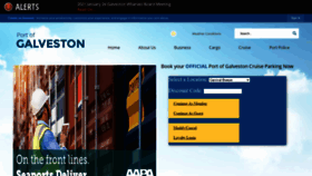 What Portofgalveston.com website looked like in 2020 (3 years ago)