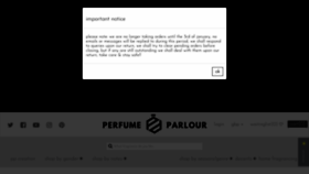 What Perfume-parlour.co.uk website looked like in 2020 (3 years ago)