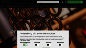 What Pedersborgvin.dk website looked like in 2020 (5 years ago)