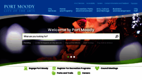 What Portmoody.ca website looked like in 2020 (3 years ago)