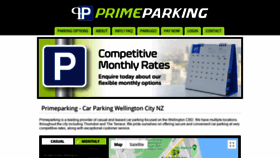 What Primeparking.co.nz website looked like in 2020 (3 years ago)