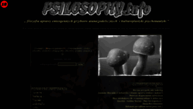 What Psilosophy.info website looked like in 2020 (3 years ago)