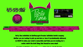 What Partytimeinflatable.com website looked like in 2020 (3 years ago)