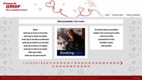 What Poemasdeamor.org website looked like in 2020 (3 years ago)