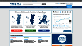 What Pordata.pt website looked like in 2020 (3 years ago)