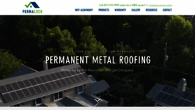 What Permalockroofing.com website looked like in 2020 (3 years ago)