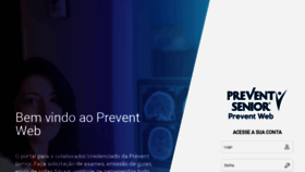 What Preventweb.preventsenior.com.br website looked like in 2020 (3 years ago)