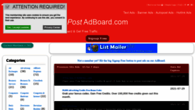 What Postadboard.com website looked like in 2020 (3 years ago)