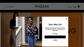 What Pagani.co.nz website looked like in 2020 (3 years ago)