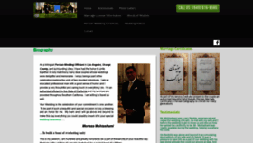 What Persianweddingofficiant.net website looked like in 2020 (3 years ago)