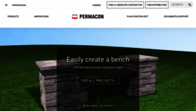 What Permacon.ca website looked like in 2020 (3 years ago)