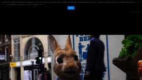 What Peterrabbit-movie.com website looked like in 2020 (3 years ago)
