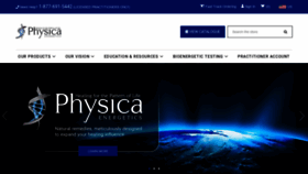 What Physicaenergetics.com website looked like in 2020 (3 years ago)