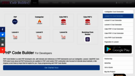 What Phpcodebuilder.com website looked like in 2020 (3 years ago)