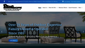 What Patioshoppes.com website looked like in 2020 (3 years ago)