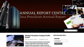 What Penulisannualreport.com website looked like in 2020 (3 years ago)