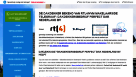 What Perfectdaknederland.nl website looked like in 2020 (3 years ago)