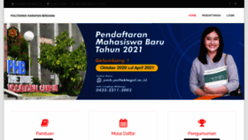 What Pmb.poltektegal.ac.id website looked like in 2020 (3 years ago)