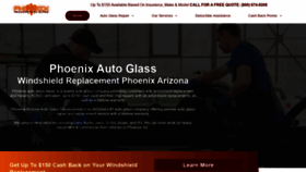 What Phoenixarizonaautoglass.com website looked like in 2020 (3 years ago)