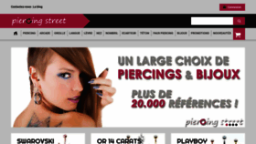 What Piercing-street.fr website looked like in 2020 (3 years ago)