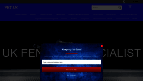 What Pbtukfencing.co.uk website looked like in 2020 (3 years ago)
