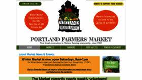 What Portlandmainefarmersmarket.org website looked like in 2020 (3 years ago)