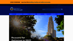 What Pitt.edu website looked like in 2020 (3 years ago)
