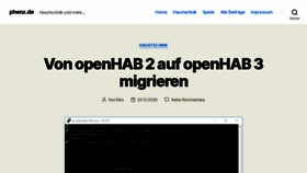 What Phenx.de website looked like in 2020 (3 years ago)