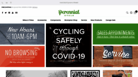 What Perennialcycle.com website looked like in 2020 (3 years ago)