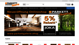 What Parkettgalerie.shop website looked like in 2020 (3 years ago)